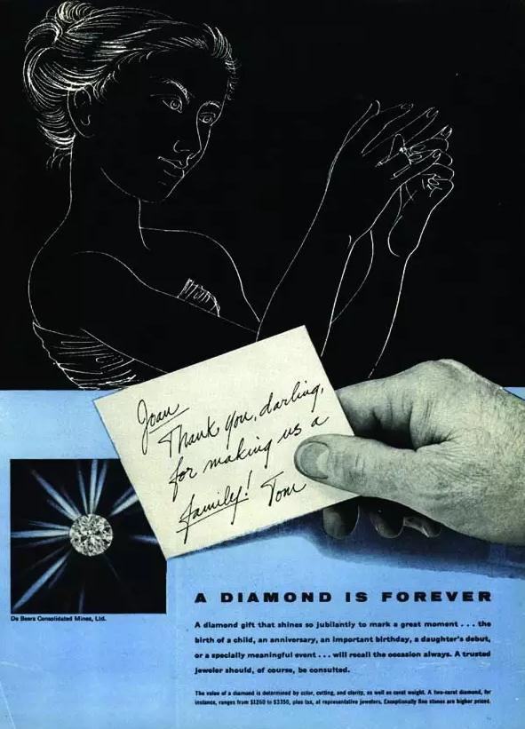 鉆石恒久遠(yuǎn)，一顆永留傳